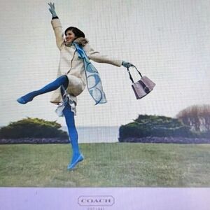 Coach Vintage Lavender Suede 2005 Handbag w/ COA & Coach Dustbag in EUC